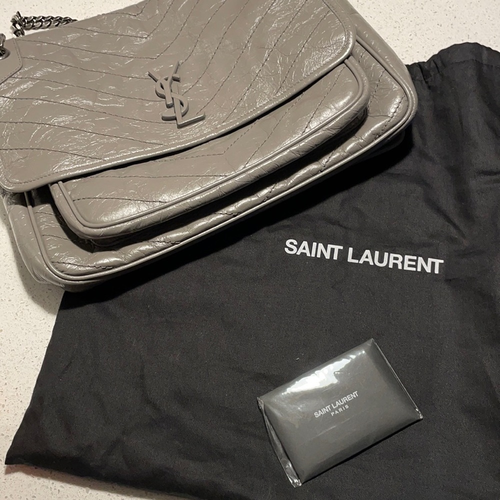 Authentic yves saint laurent large niki bag
